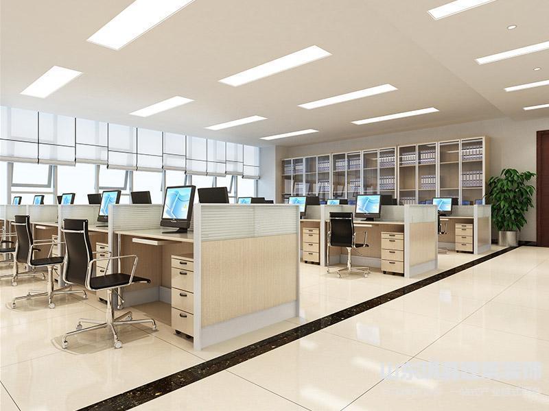 濟(jì)南辦公室裝修之小型辦公室也能裝出大空間的氛圍效果